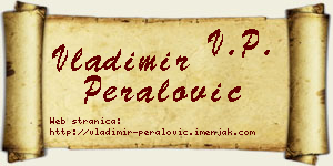 Vladimir Peralović vizit kartica